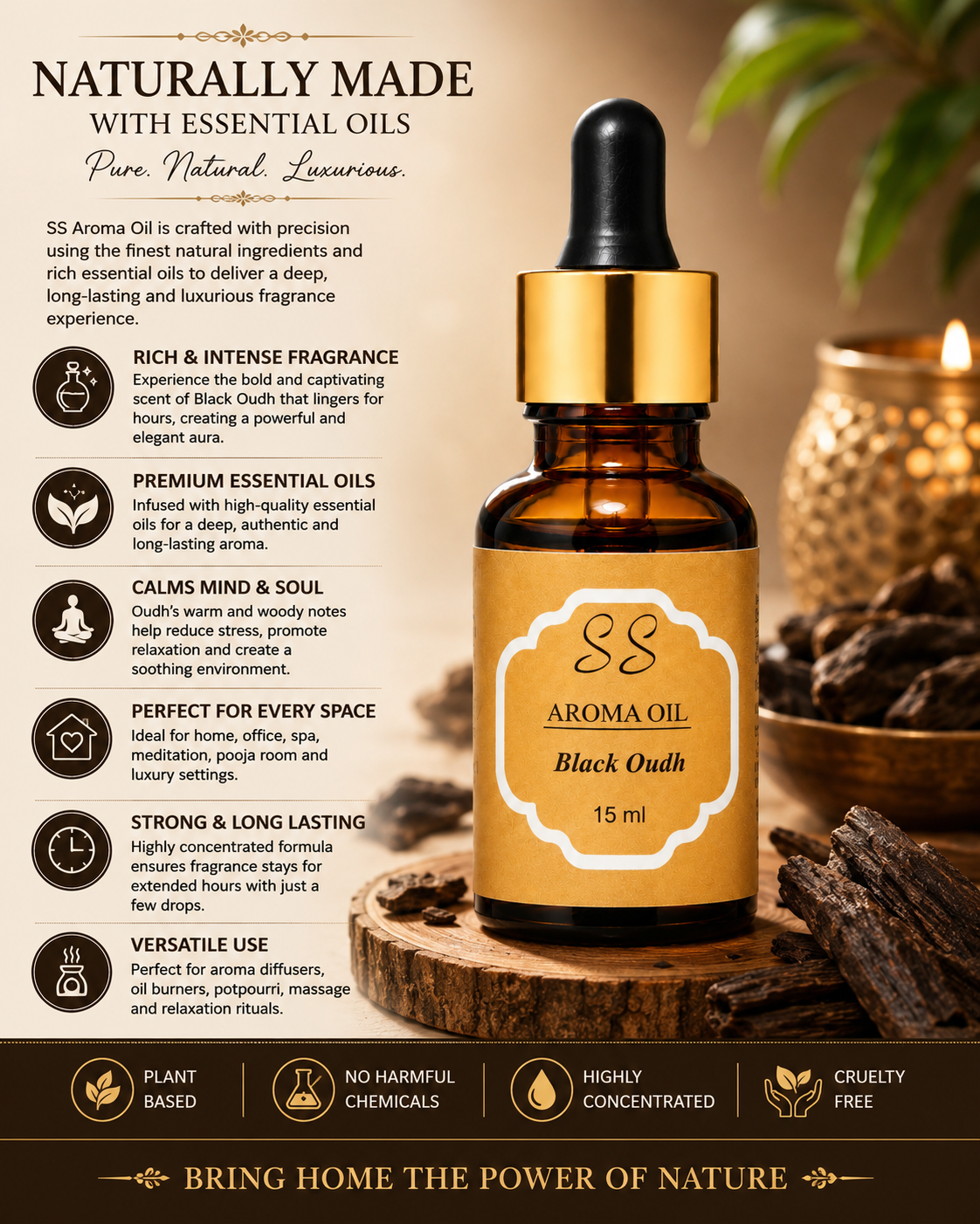 Kashi Darshan Black Oudh Aroma Oil