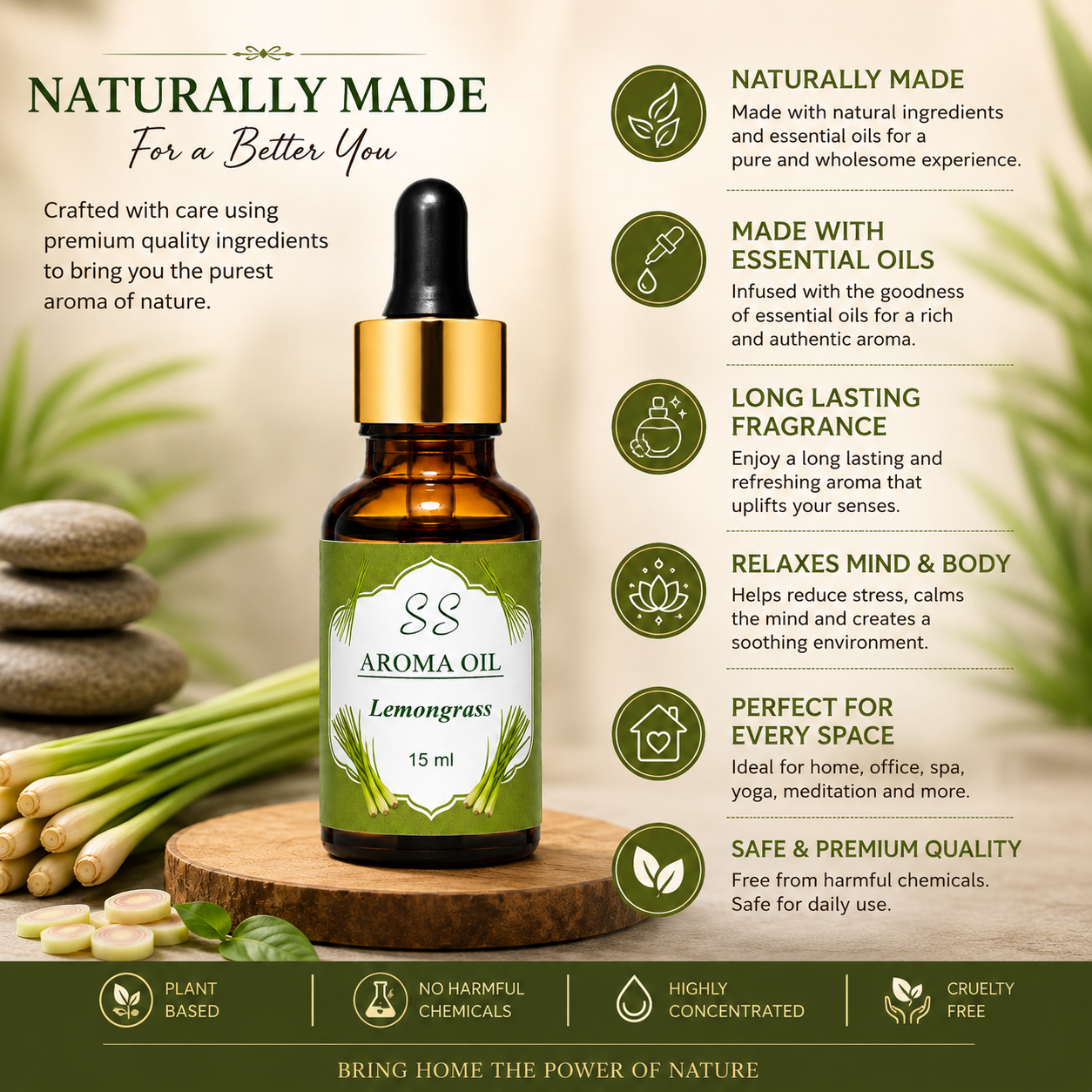 Kashi Darshan Lemongrass Aroma Oil