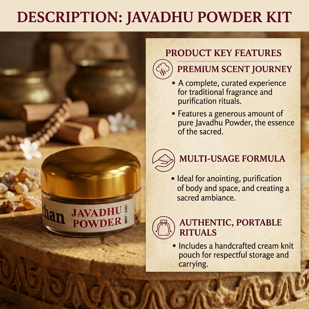 Kashi Darshan Javadhu Powder – Traditional Fragrance in a Luxurious Form