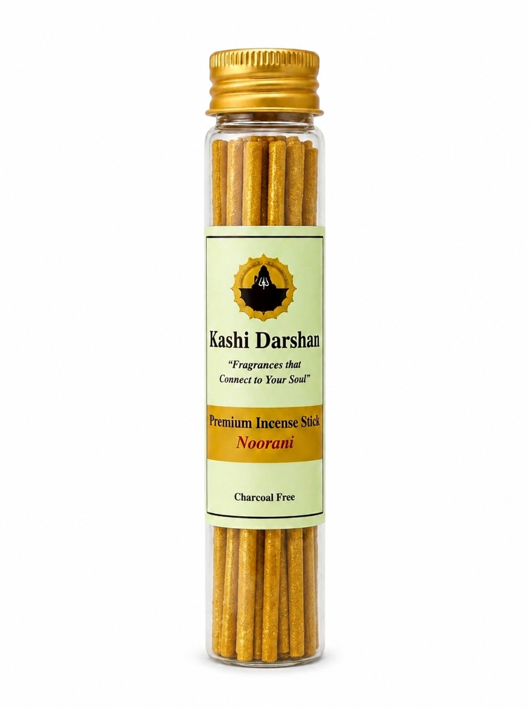 Kashi Darshan Noorani Premium Incense Sticks | Charcoal-Free | Natural Ingredients | For Pooja, Meditation & Room Fragrance
