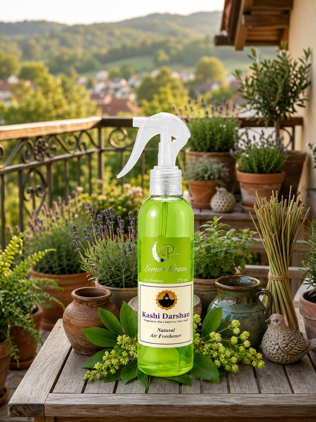 Lemongrass Alcohol-Free Air Freshener | 270ml | Natural Long-Lasting Room & Home Fragrance