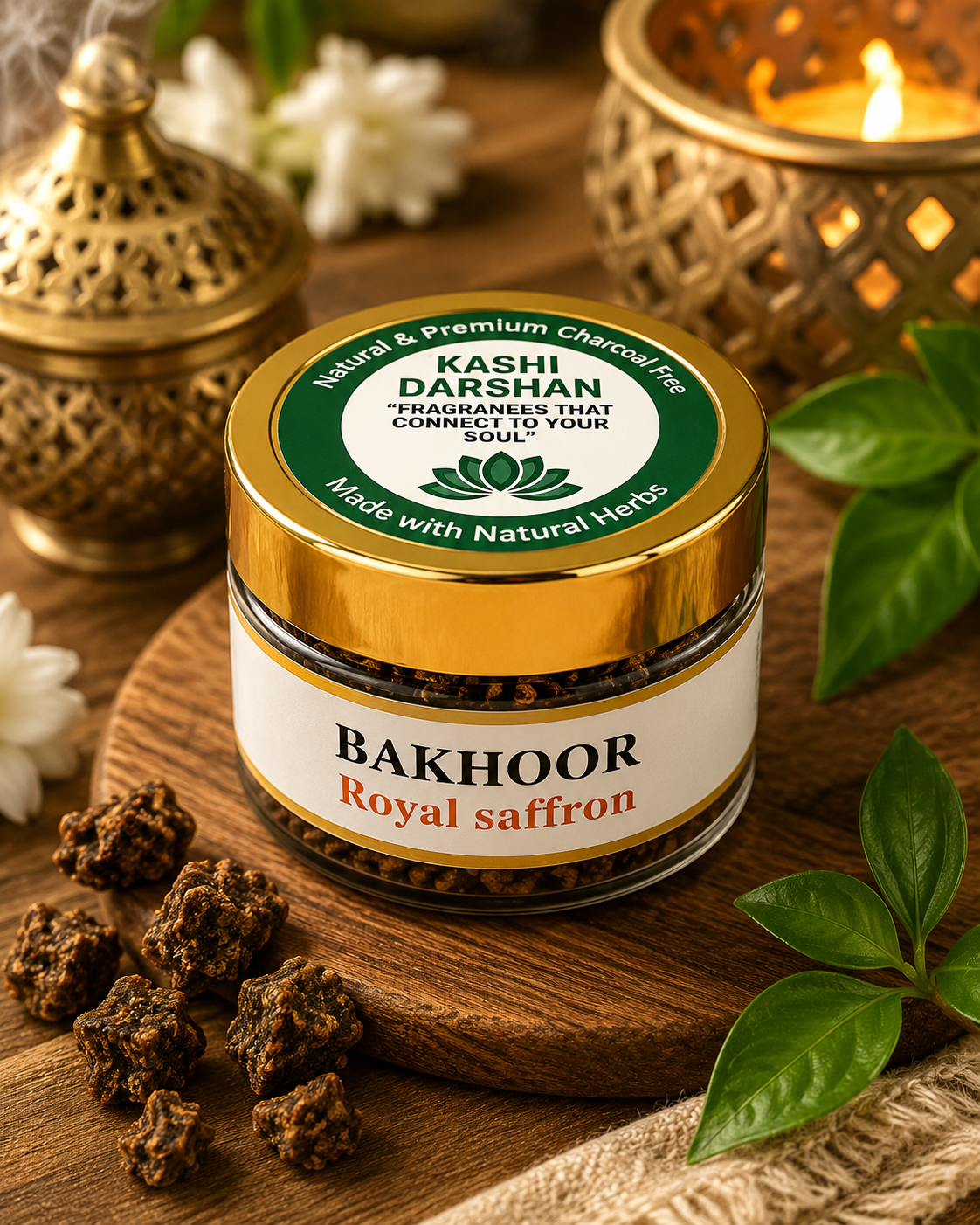 Bakhoor Royal Saffron – Premium Natural Fragrance by Kashi Darshan