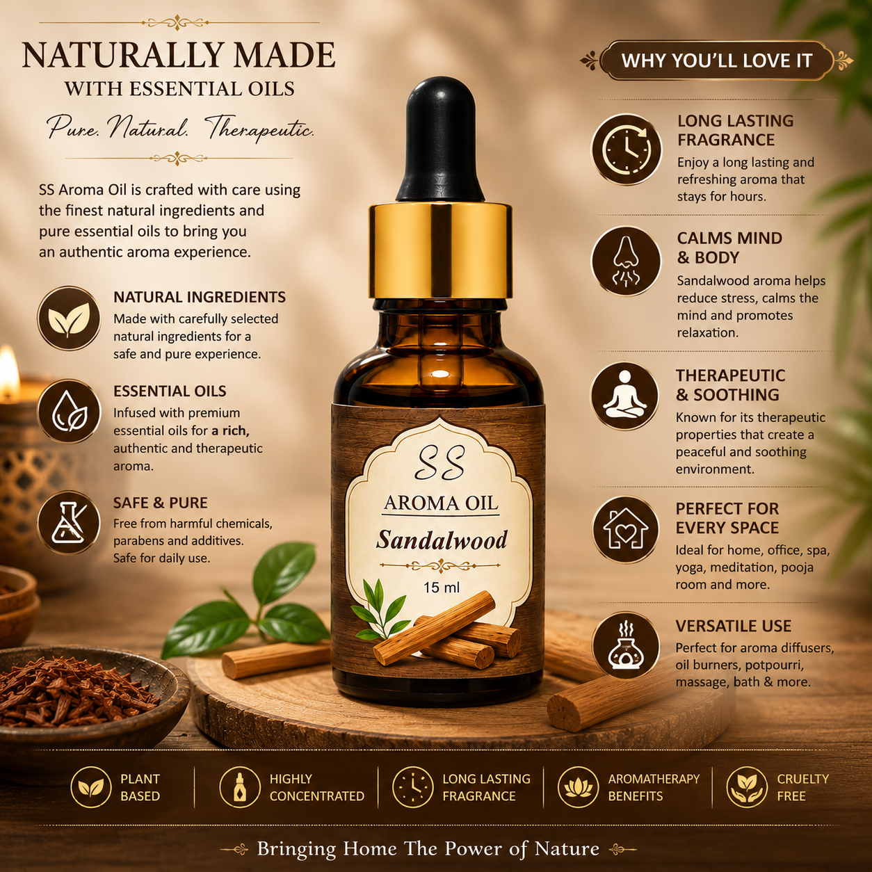 Kashi Darshan Sandalwood Aroma Oil