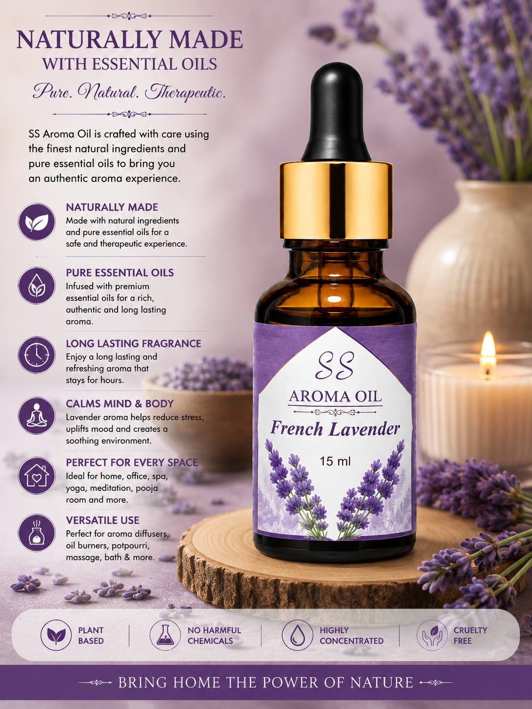 Kashi Darshan French Lavender Aroma Oil